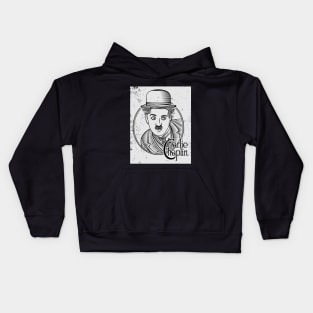 Charlie Chaplin Kids Hoodie